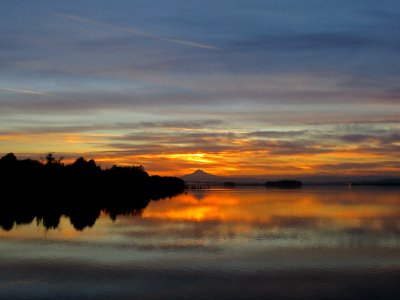 Sunrise with Mt. Hood and Columbia River