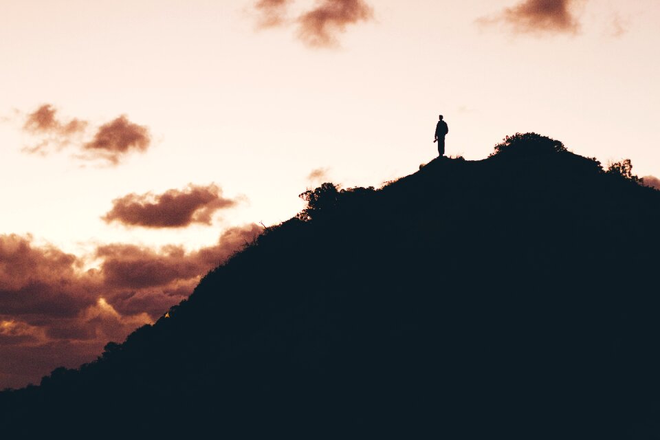 Hiker outdoors wilderness