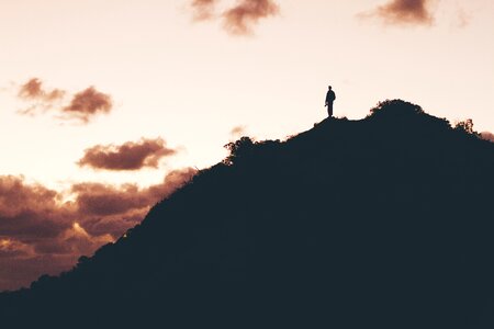Hiker outdoors wilderness