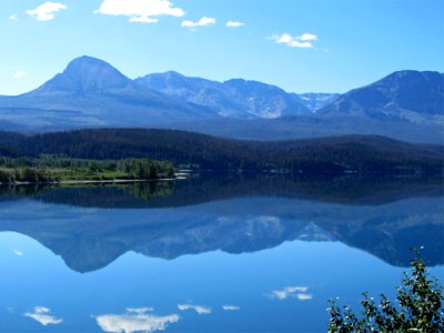 St. Mary Lake at Glacier NP in MT photo