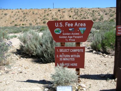 Sign at Pleasant Valley Campground