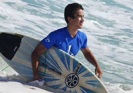 Surfing sea water