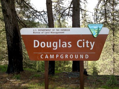 Sign for Douglas City Campground photo