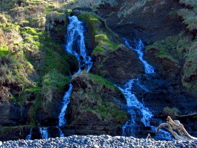 Waterfall at Pacific Coast in OR photo