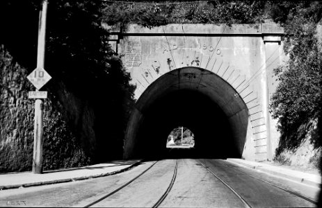 164; Karori Tram Tunnel, Karori portal - Circa 1933
