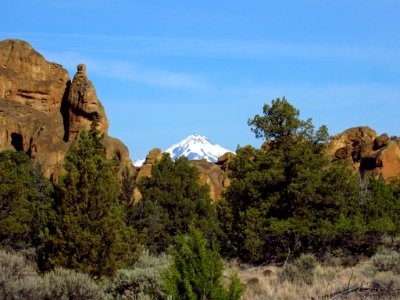 Three Sisters in Smith Rock SP in Central OR photo