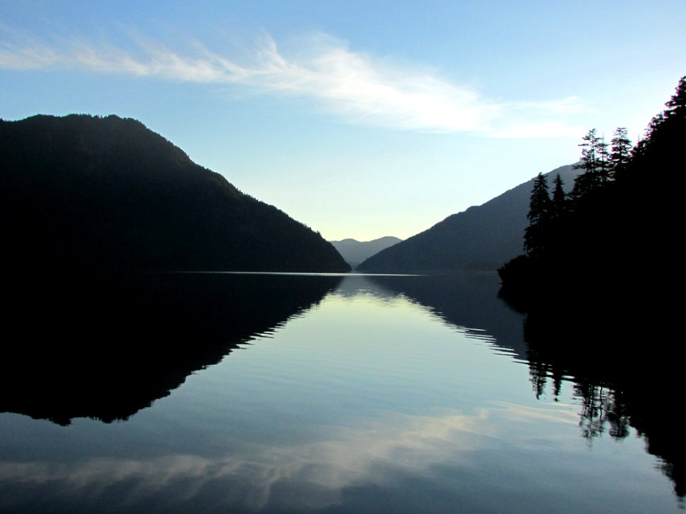 Lake Crescent at Olympic NP in WA