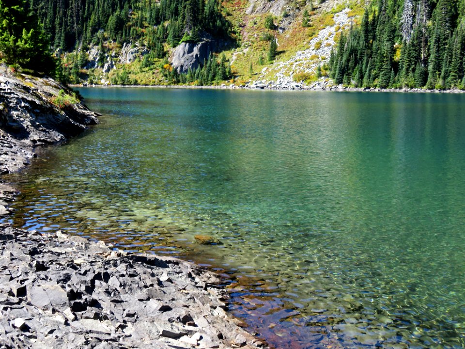 Eunice Lake at Mt. Rainier NP in Washington