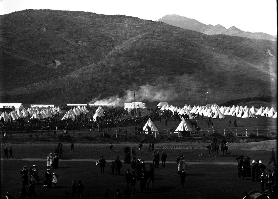 61; Military Camp , Island Bay Racecourse - Circa 1900