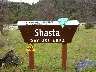 Sign for Shasta Day Use Area