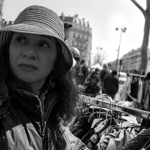 Flea market portrait street