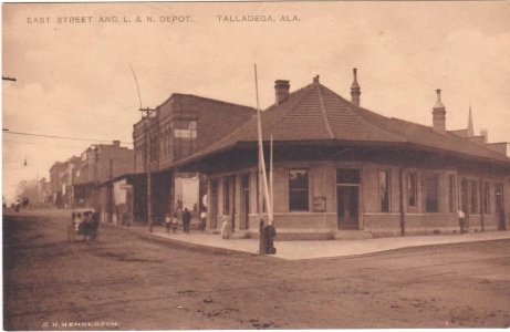 L&N Train Depot, c.1906, Talladega, Alabama photo