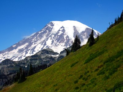 Mt. Rainier at Tatoosh Wilderness in WA photo