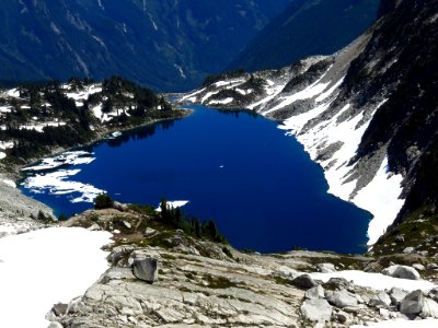 Hidden Lake at North Cascades NP in WA photo