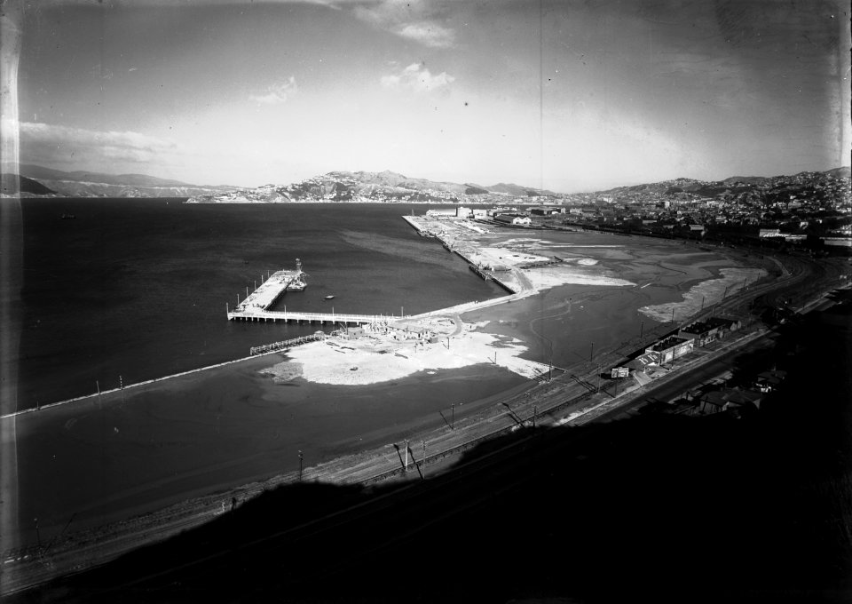23; Elevated view of the Thorndon Railway Yard Reclamation - Circa 1930