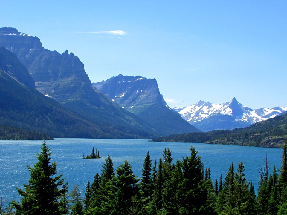St. Mary Lake at Glacier NP in MT