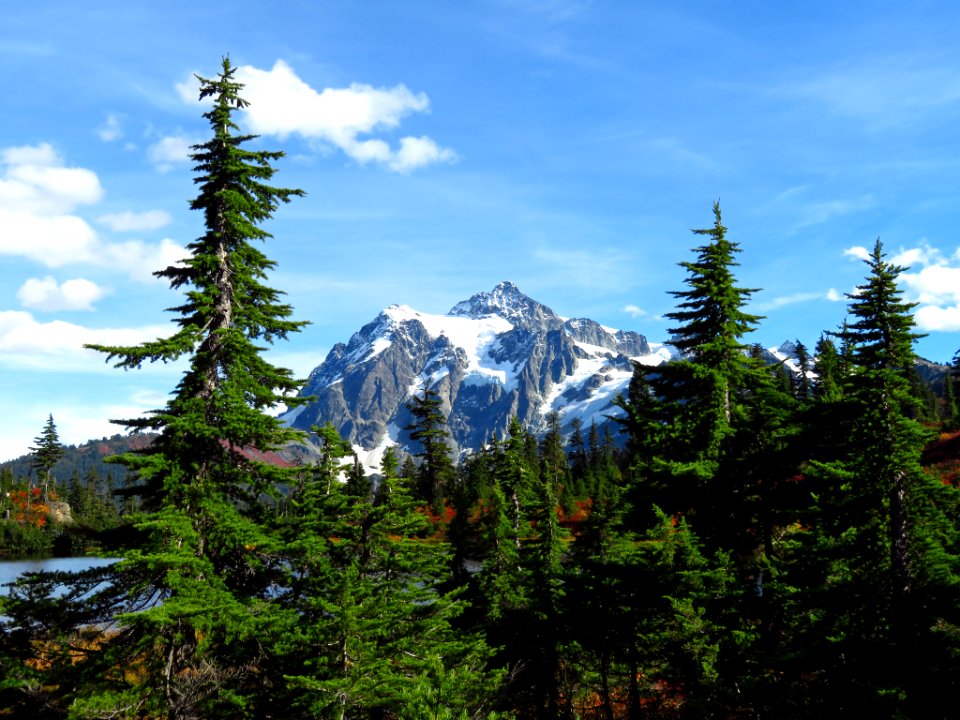 Mt. Shuksan and Picture Lake in WA