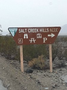 Sign at Salt Creek Hills ACEC photo