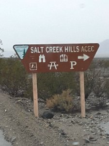 Sign at Salt Creek Hills ACEC