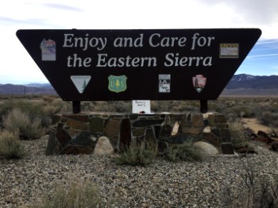 Sign on Public Lands in the Eastern Sierra photo