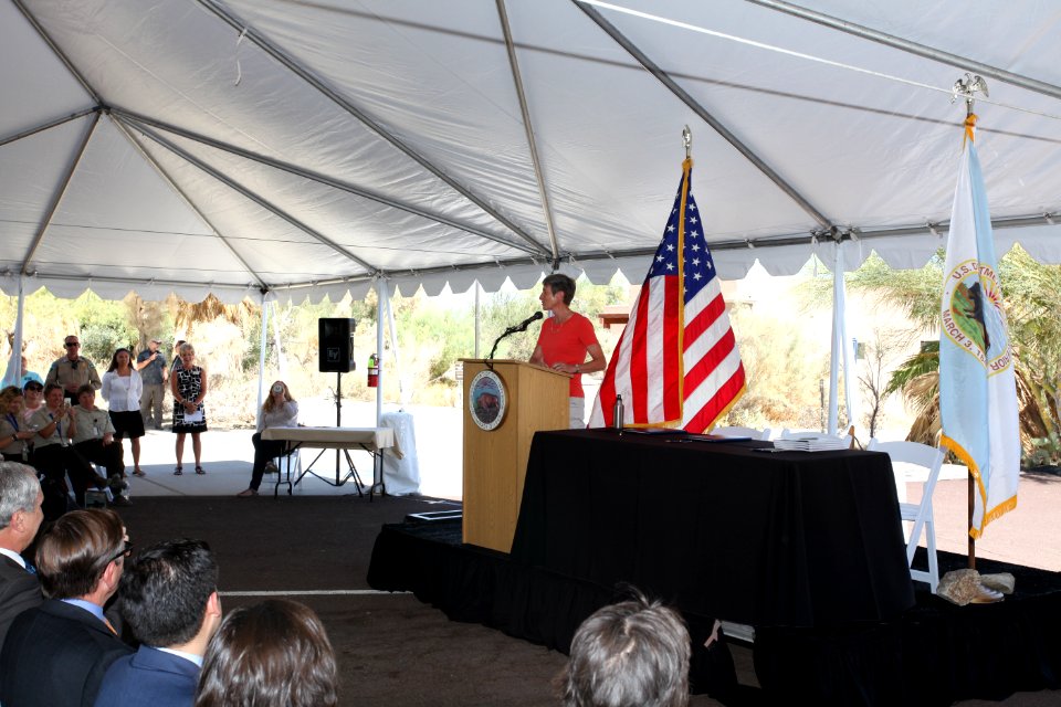 Interior Secretary Jewell, State of California Announce Landmark Renewable Energy, Conservation Plan for 10 Million Acres of California Desert on September 14, 2016 photo