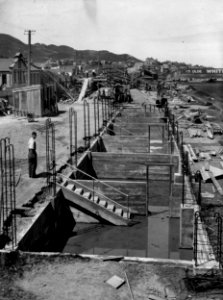 26; Building of Main Stand, Athletic Park, Newtown - 1920