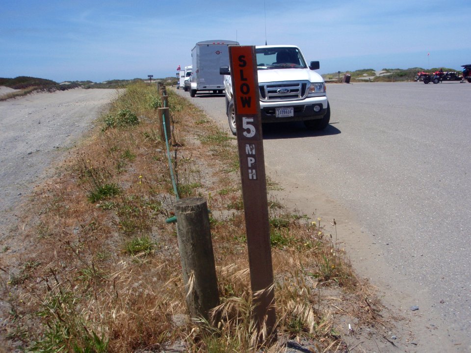 Signs in Samoa Dunes Recreation Area