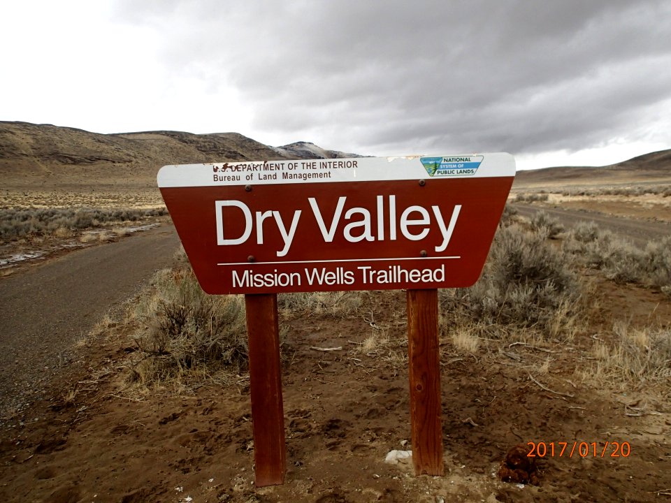 Sign in Dry Valley OHV Area