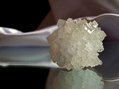 White salt object ornament