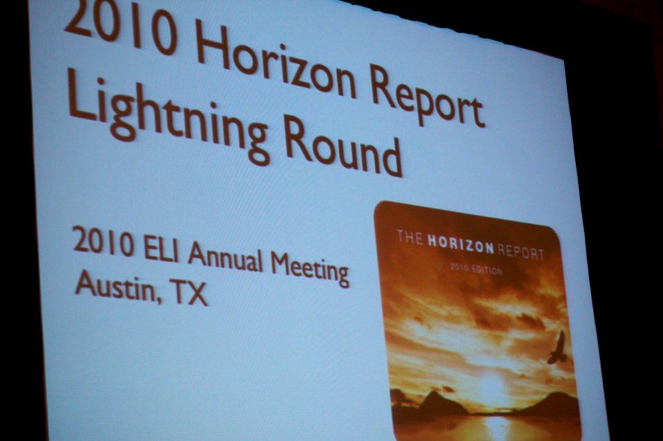 2010 Horizon Report Session at ELI