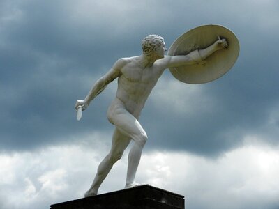 The statue of figure architecture