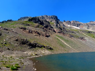 Goat Lake at Goat Rocks Wilderness in WA