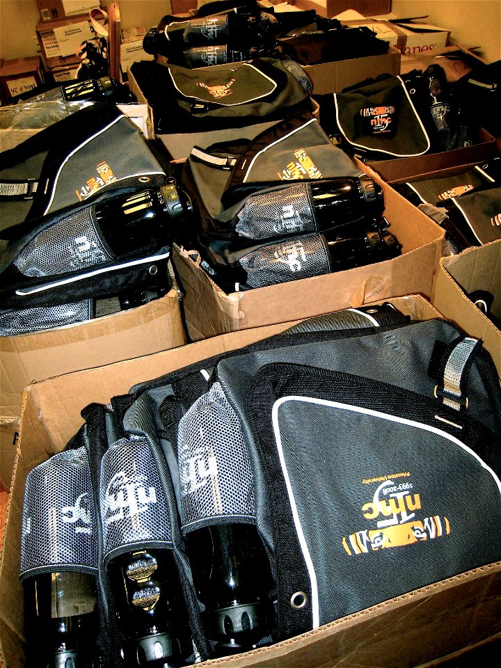 600 Conference Bags on The Wall, 600....