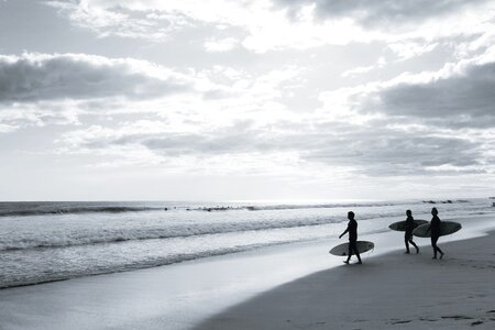 Surf board tide waves photo