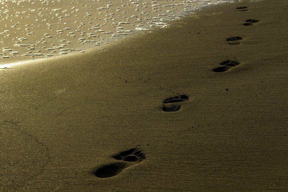 footprints in sand 2