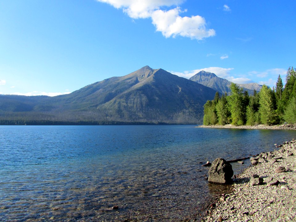 Lake McDonald at Glacier National Park in MT