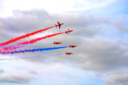 Smoke plane aircraft photo