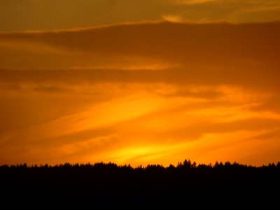 Sunset at Columbia River in Vancouver, WA photo