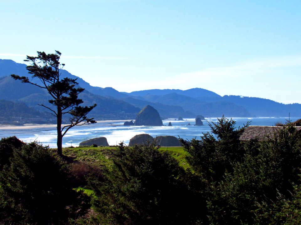 Ecola State Park at Pacific Coast in OR
