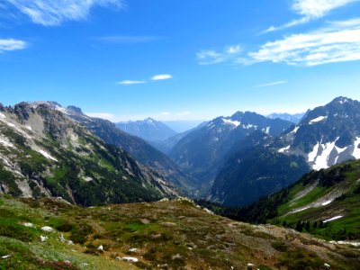 Cascade Pass Trail at North Cascades NP in WA