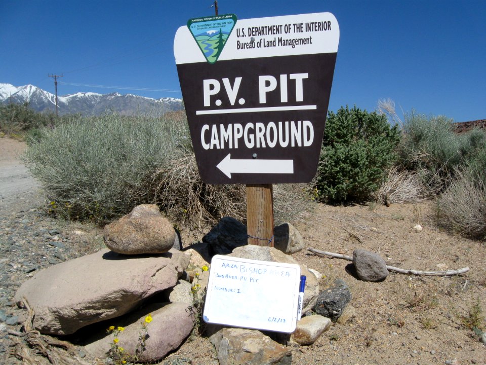 Sign at Pleasant Valley Campground