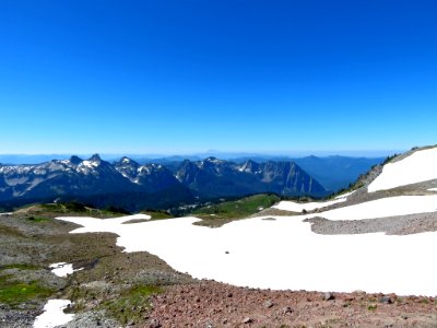 Skyline Trail at Mt. Rainier NP in WA photo