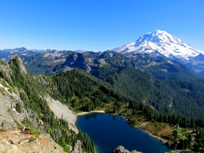 Eunice Lake at Mt. Rainier NP in Washington photo