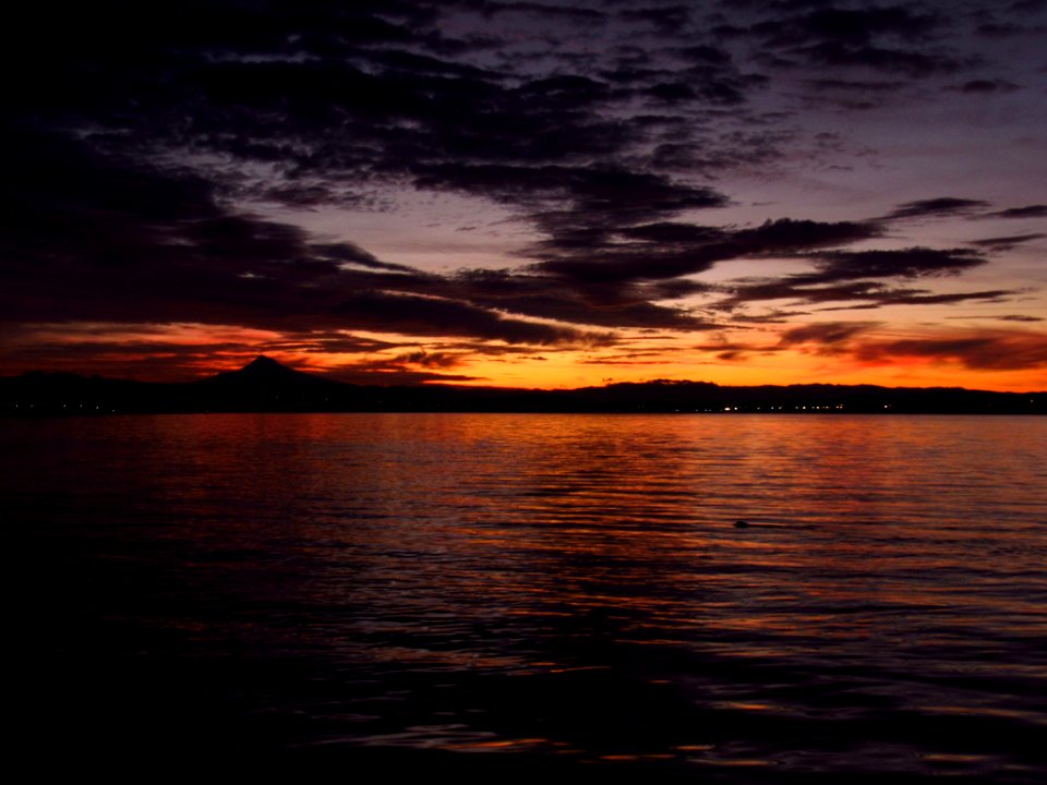 Sunrise at Columbia River and Mt. Hood