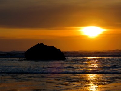 Hug Point Beach in Oregon photo