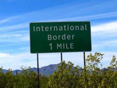 International Border at Organ Pipe Cactus NM in AZ