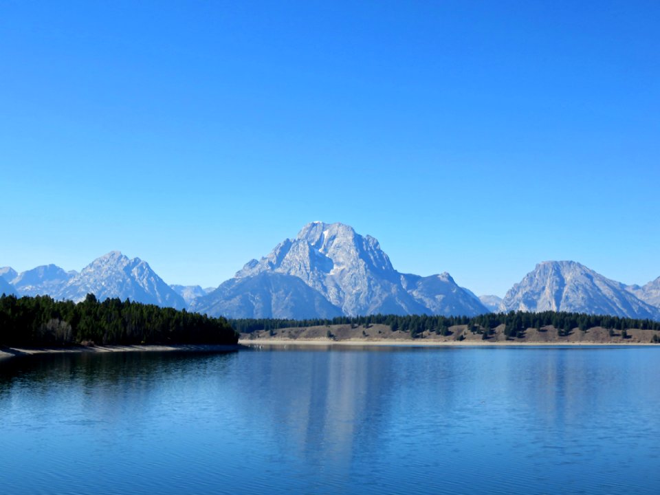 Jackson Lake at Grand Teton NP in Wyoming