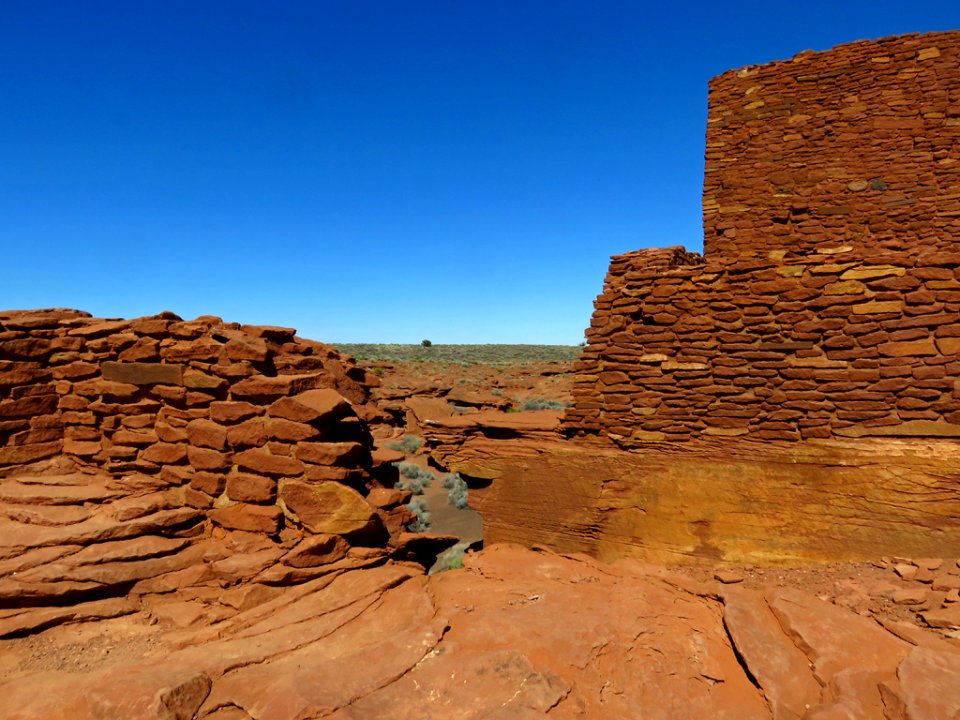 Wukoki Pueblo Ruin at Wupatki NM in AZ