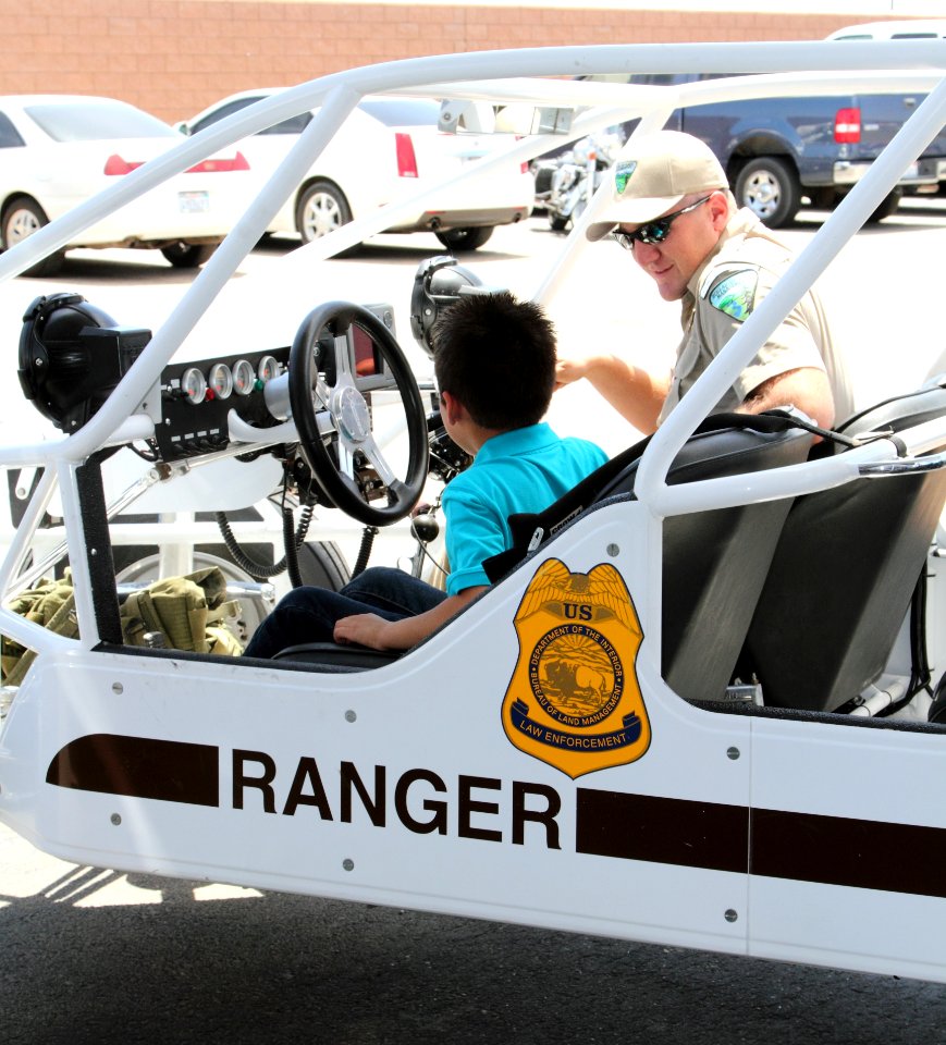 BLM Law Eenforcement Officers at Career Day