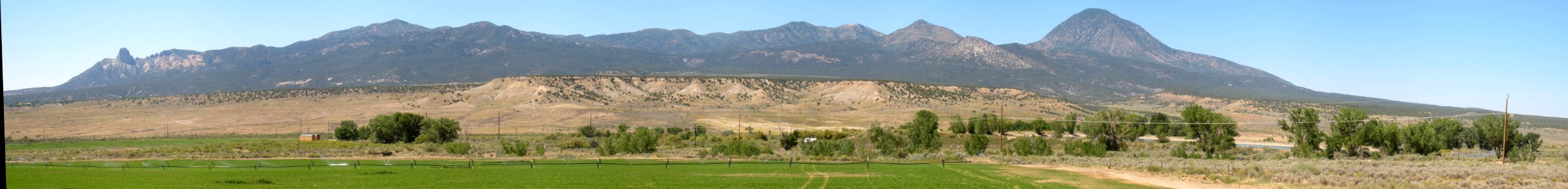 Panorama of Sleeping Ute Mountain